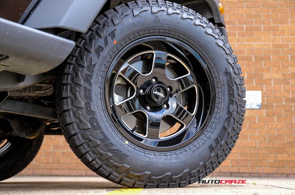 JEEP WRANGLER AR926 PATROL GLOSS BLACK MILLED